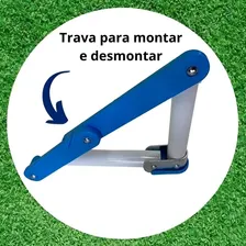 Kit Golzinho Futebol Infantil Gol 2 Trave Travinha Campinho Foto mini  2