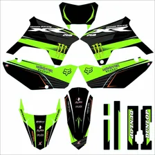 Kit Gráfico Adesivo Tornado Trilha Xr 250 - 0,20mm Verde Foto mini 1