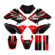Kit Gráfico Adesivo Tornado Xr 250 3m 0,50mm Preto Carbono Foto mini 1