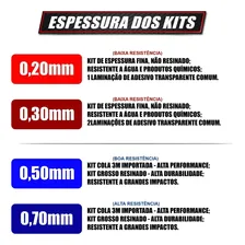 Kit Gráfico Adesivo Xr 200 - 0,20mm - Honda Cor Preto Foto mini 4