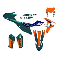 Kit Gráfico Ktm 250 / 350 / 450 - 0,20mm Cor Laranja Foto  mini 1