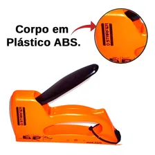 Kit Grampeador Tapeceiro Profissional Abs 5525 + 1000 Grampos 8mm Starfer Foto mini 3