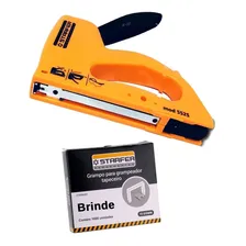 Kit Grampeador Tapeceiro Profissional Abs 5525 + 1000 Grampos 8mm Starfer Foto mini 1