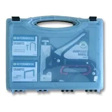 Kit Grampeador Tapeceiro Profissional + Grampos + Pinos Foto mini 3