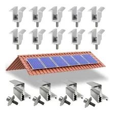 Kit Grampo Final E Intermediário Para 06 Placas Painel Solar Foto mini 1