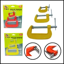 Kit Grampos Sargento C/ 3 Unidades 1, 2 E 3 Polegadas Foto mini 1