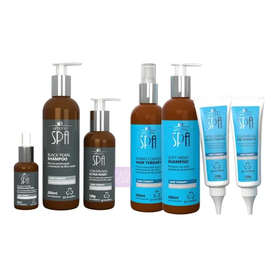 Kit Grandha Queda E Crescimento Urbano Spa Blue E Spa Black Foto 1