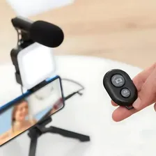 Kit Gravação 5em 1 Vídeo Tripé Led Celular Selfie Microfone Foto mini 2