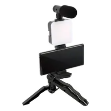 Kit Gravação Para Celular Cor Preto Foto  mini 1
