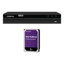 Kit Gravador Dvr Intelbras Mhdx 1208 + Hd 1 Tera Purple Wd 100V/240V Foto mini 2