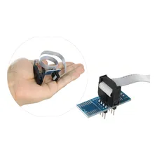 Kit Gravador programador leitor + Adaptador 1.8v Pinça Clip Socket 200mil Foto mini 3