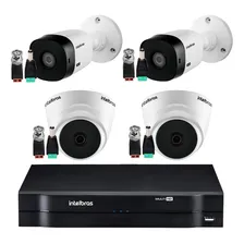 Kit Gravador+2 Câmeras Internas+2 Externas Hd 720p Intelbras Foto mini 1