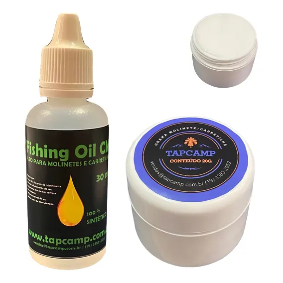 Kit Graxa E Óleo Lubrificantes Para Carretilhas E Molinetes Cor Bra Foto 1