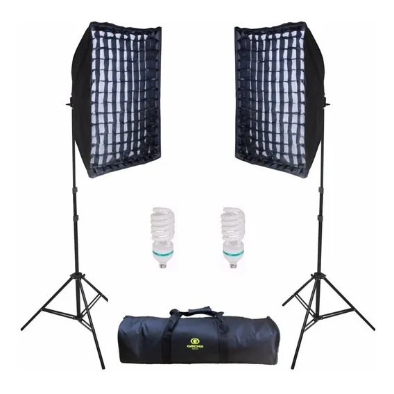 Kit Greika Agata Ii Luz Continua 270w C Softbox 50x70cm 220v Foto 1