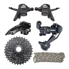 Kit Grupo Sunrun 24v Passadores Cassete Cambios 8v Corrente Foto mini 1