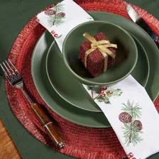 Kit Guardanapo Home 40x40cm Natal Christmas 4pcs Foto mini 2