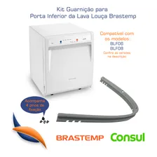 Kit Guarnição Inferior Porta Lava Louça Brastemp W10621640 Foto mini  3