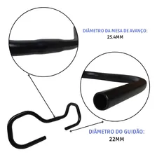 Kit Guidão Borboleta + Mesa + Kit Espuma Bike Mtb Alumínio Foto mini 4