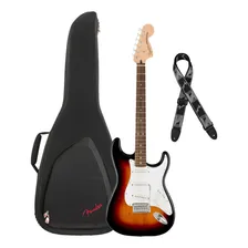 Kit Guitarra Fender Stratocaster + Capa Gig Bag + Correia Foto mini 1