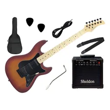 Kit Guitarra Stratocaster Strinberg Sts100 + Amplificador Cor Sts100 Css Foto mini 1