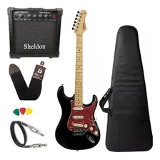 Kit Guitarra Tagima Tg530 Woodstock Amplificador Sheldon Cor Preto Foto mini 1