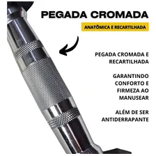 Kit Halter Injetado 1 A 10kg Emborrachado Dumbbell Cromado Foto mini 4