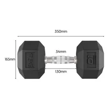 Kit Halteres Sextavado D1fitness 15kg 17,5kg 20kg D1fitness Foto mini 4