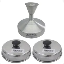 Kit Hamburguer Modelador 12 Cm+ 2 Abafadores 14x14 Alumínio Foto  mini 1