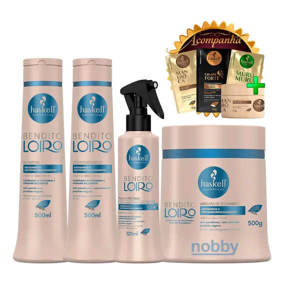 Kit Haskell Bendito Loiro 500ml Completo + Foto 1