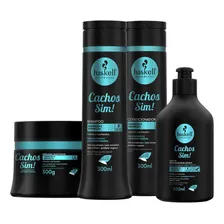 Kit Haskell Cachos Sim Shampoo Cond+ Máscara+ Leave-in 300ml Foto  mini 1