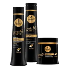 Kit Haskell Cavalo Forte 500ml Shampoo Cond. Máscara Haskell Foto mini 1