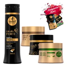 Kit Haskell Cavalo Forte Sh 300 + Cronograma Capilar Foto  mini 1