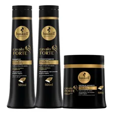 Kit Haskell Cavalo Forte Shampoo Condicionador Máscara 500g Foto  mini 1