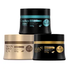 Kit Haskell Cronograma Cachos Sim Cavalo Forte Mandioca 300g Foto  mini 1