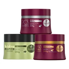 Kit Haskell Cronograma Hidranutre Liso Pós Progressiva 300g Foto  mini 1