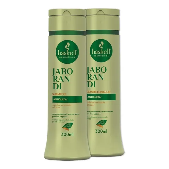 Kit Haskell Jaborandi Shampoo E Condicionador 300ml Foto 1