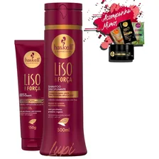 Kit Haskell Liso Com Força Shampoo 300ml Finalizador 150ml Foto mini 1