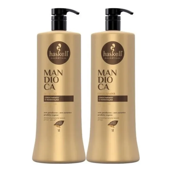 Kit Haskell Mandioca Shampoo Condicionador 1l Foto 1