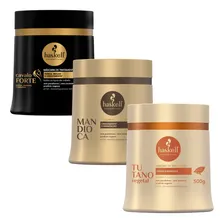 Kit Haskell Máscaras Cavalo Forte Tutano Mandioca 500g Foto mini 1
