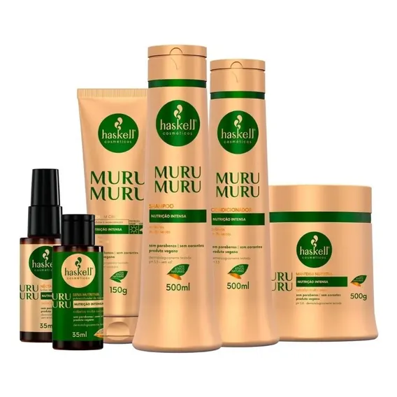 Kit Haskell Murumuru Sh Cond Máscara 500ml 6 Itens Completo Foto 1
