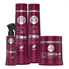 Kit Haskell Pós Progressiva Shampoo Cond Masc E Fluido 500ml Foto  mini 1