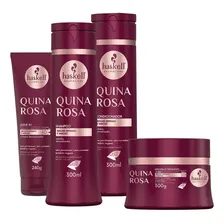 Kit Haskell Quina Rosa Sh Cond Máscara 250g + Leave-in 240g Foto  mini 1