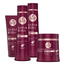 Kit Haskell Quina Rosa Sh Cond Máscara 500g + Leave-in 240g Foto mini 1