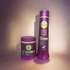 Kit Haskell Shampoo E Máscara Liso Com Força 500ml + Foto mini 4