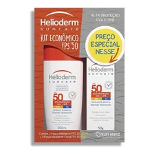 Kit Helioderm Protetor Solar Fps50 200ml + Facial Fps 50 50g Foto mini 1