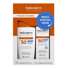 Kit Helioderm Protetor Solar Fps50 200ml + Facial Fps 50 50g Foto mini 3
