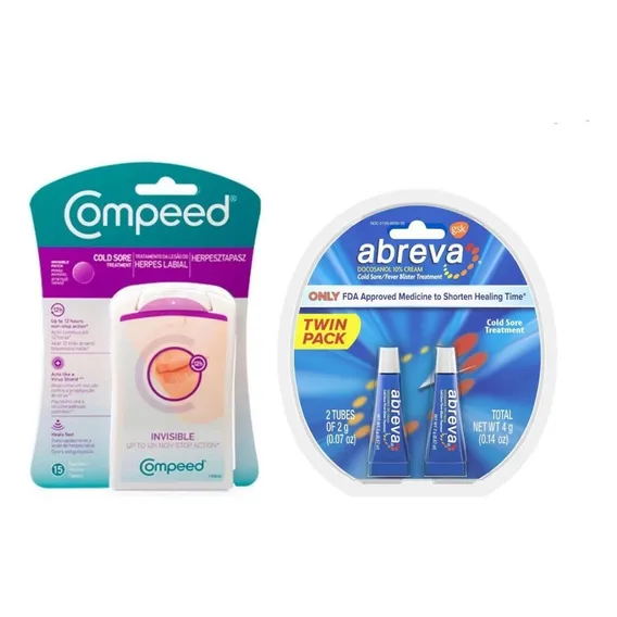 Kit Herpes Labial Pomada Abreva + Compeed InvisÃvel Foto 1