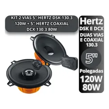 Kit Hertz 5 Pol 2 Vias Dsk 130.3 Par Alto Falante Dcx 130.3 Foto mini  2