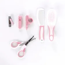 Kit Higiene 6 Pcs Baby Style Cor Rosa Foto mini 1