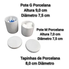 Kit Higiene Bebê Porcelana Branca Bandeja Nuvem Azul 5 Pçs Foto mini  2